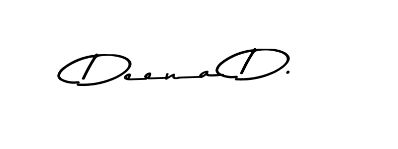 Asem Kandis PERSONAL USE is a professional signature style that is perfect for those who want to add a touch of class to their signature. It is also a great choice for those who want to make their signature more unique. Get Deena D. name to fancy signature for free. Deena D. signature style 9 images and pictures png