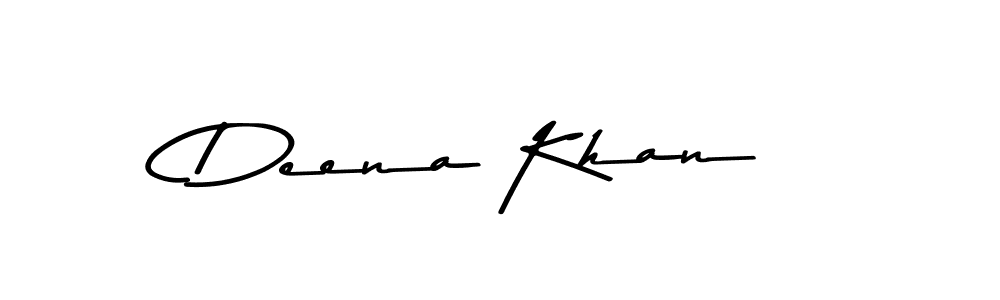 Design your own signature with our free online signature maker. With this signature software, you can create a handwritten (Asem Kandis PERSONAL USE) signature for name Deena Khan. Deena Khan signature style 9 images and pictures png
