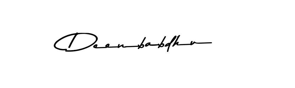 Make a beautiful signature design for name Deenbabdhu. With this signature (Asem Kandis PERSONAL USE) style, you can create a handwritten signature for free. Deenbabdhu signature style 9 images and pictures png
