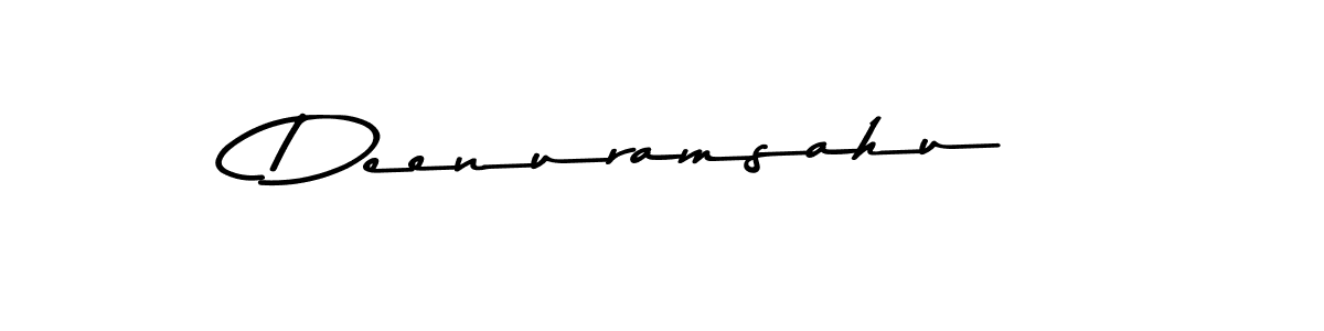 How to make Deenuramsahu name signature. Use Asem Kandis PERSONAL USE style for creating short signs online. This is the latest handwritten sign. Deenuramsahu signature style 9 images and pictures png