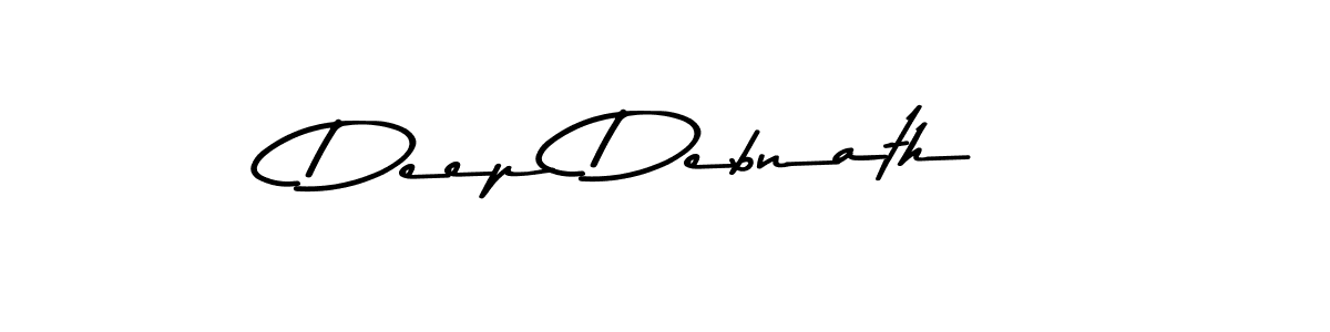 How to make Deep Debnath name signature. Use Asem Kandis PERSONAL USE style for creating short signs online. This is the latest handwritten sign. Deep Debnath signature style 9 images and pictures png
