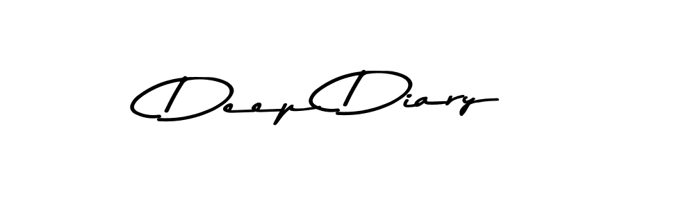 Design your own signature with our free online signature maker. With this signature software, you can create a handwritten (Asem Kandis PERSONAL USE) signature for name Deep Diary. Deep Diary signature style 9 images and pictures png