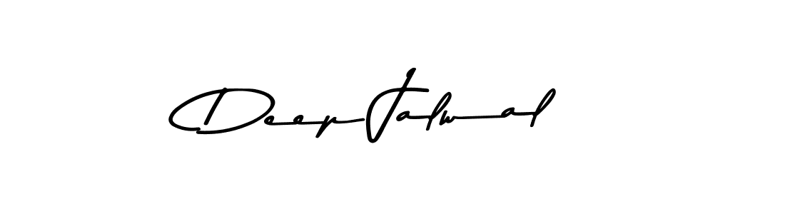 How to make Deep Jalwal name signature. Use Asem Kandis PERSONAL USE style for creating short signs online. This is the latest handwritten sign. Deep Jalwal signature style 9 images and pictures png