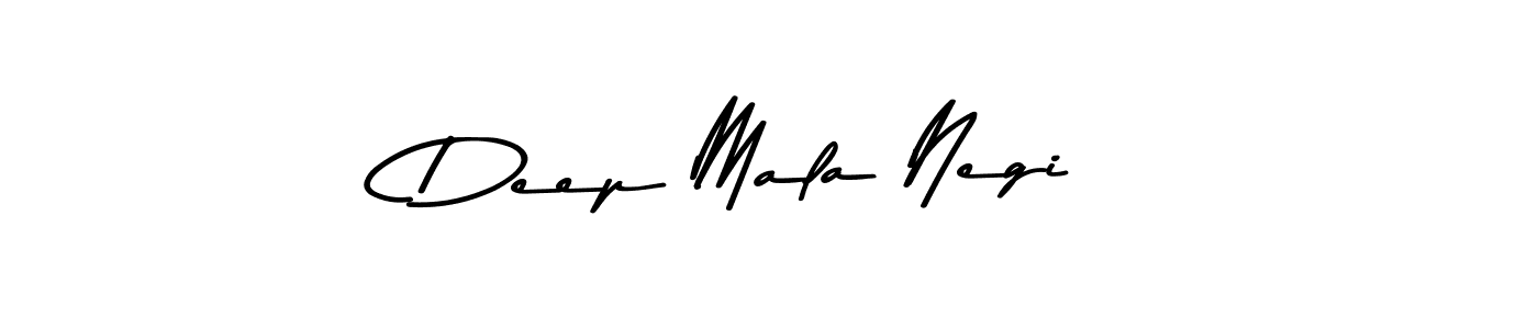 Make a beautiful signature design for name Deep Mala Negi. With this signature (Asem Kandis PERSONAL USE) style, you can create a handwritten signature for free. Deep Mala Negi signature style 9 images and pictures png