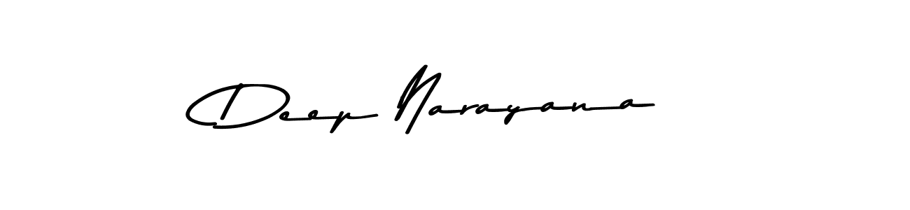 How to make Deep Narayana name signature. Use Asem Kandis PERSONAL USE style for creating short signs online. This is the latest handwritten sign. Deep Narayana signature style 9 images and pictures png