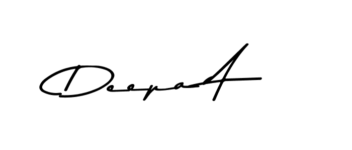 Design your own signature with our free online signature maker. With this signature software, you can create a handwritten (Asem Kandis PERSONAL USE) signature for name Deepa A. Deepa A signature style 9 images and pictures png