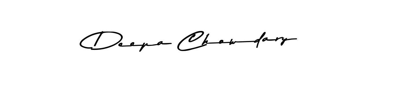 Design your own signature with our free online signature maker. With this signature software, you can create a handwritten (Asem Kandis PERSONAL USE) signature for name Deepa Chowdary. Deepa Chowdary signature style 9 images and pictures png