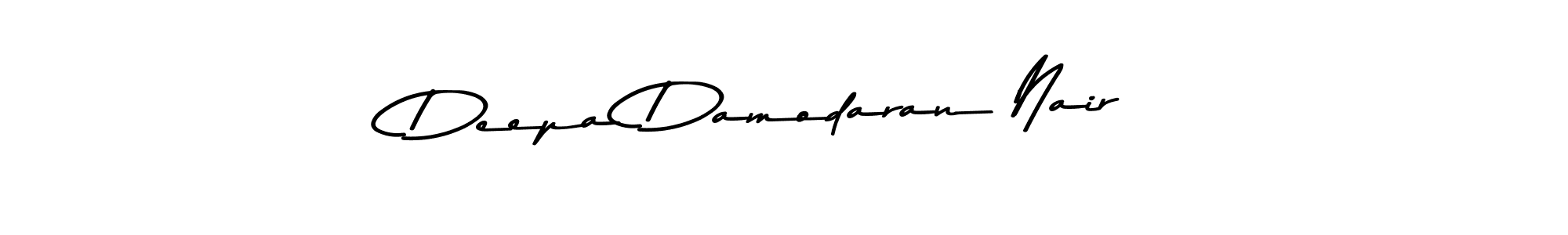 Create a beautiful signature design for name Deepa Damodaran Nair. With this signature (Asem Kandis PERSONAL USE) fonts, you can make a handwritten signature for free. Deepa Damodaran Nair signature style 9 images and pictures png