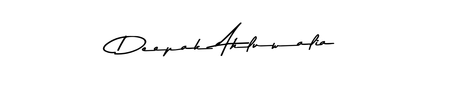 Design your own signature with our free online signature maker. With this signature software, you can create a handwritten (Asem Kandis PERSONAL USE) signature for name Deepak Ahluwalia. Deepak Ahluwalia signature style 9 images and pictures png