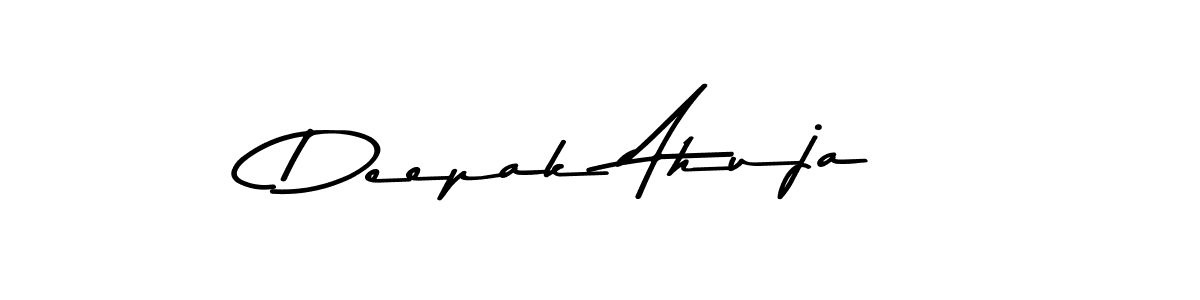 Also You can easily find your signature by using the search form. We will create Deepak Ahuja name handwritten signature images for you free of cost using Asem Kandis PERSONAL USE sign style. Deepak Ahuja signature style 9 images and pictures png