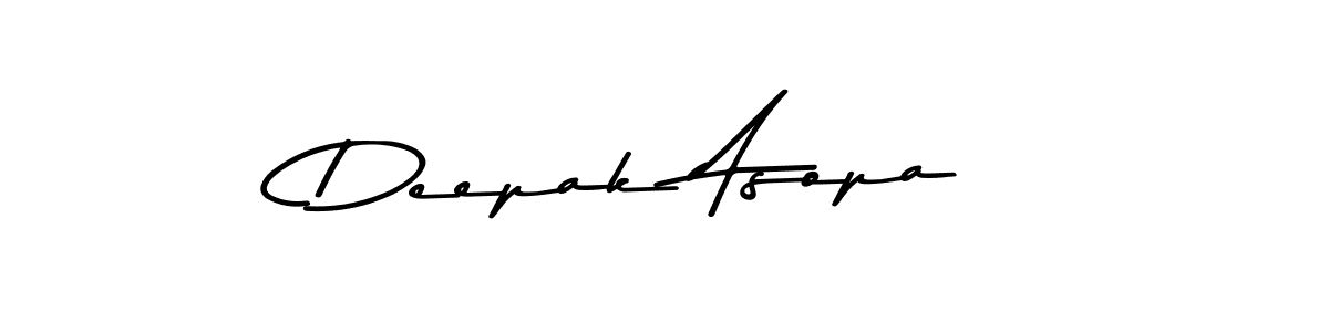 Make a beautiful signature design for name Deepak Asopa. Use this online signature maker to create a handwritten signature for free. Deepak Asopa signature style 9 images and pictures png