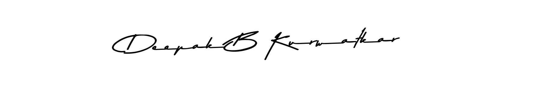 Also You can easily find your signature by using the search form. We will create Deepak B Kurwatkar name handwritten signature images for you free of cost using Asem Kandis PERSONAL USE sign style. Deepak B Kurwatkar signature style 9 images and pictures png