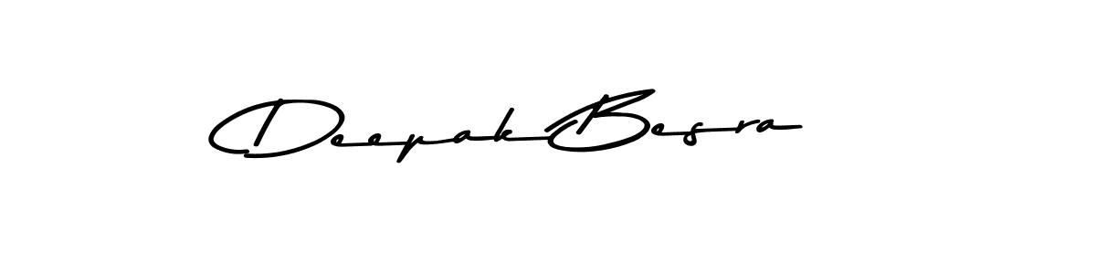 How to make Deepak Besra name signature. Use Asem Kandis PERSONAL USE style for creating short signs online. This is the latest handwritten sign. Deepak Besra signature style 9 images and pictures png