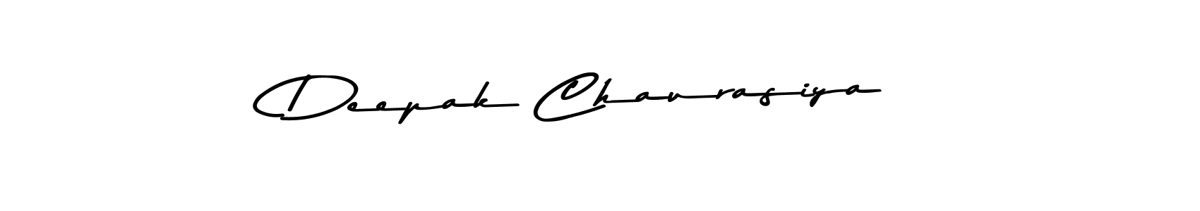 How to make Deepak Chaurasiya name signature. Use Asem Kandis PERSONAL USE style for creating short signs online. This is the latest handwritten sign. Deepak Chaurasiya signature style 9 images and pictures png