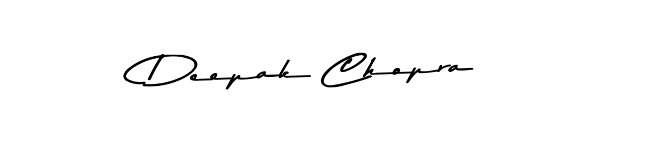 Design your own signature with our free online signature maker. With this signature software, you can create a handwritten (Asem Kandis PERSONAL USE) signature for name Deepak Chopra. Deepak Chopra signature style 9 images and pictures png