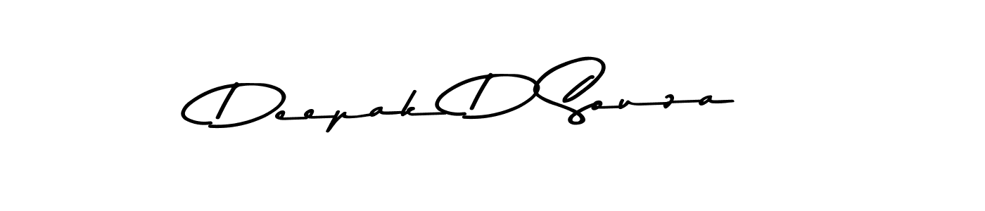 Use a signature maker to create a handwritten signature online. With this signature software, you can design (Asem Kandis PERSONAL USE) your own signature for name Deepak D Souza. Deepak D Souza signature style 9 images and pictures png