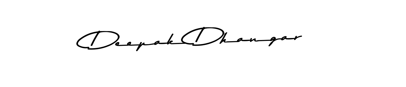 Design your own signature with our free online signature maker. With this signature software, you can create a handwritten (Asem Kandis PERSONAL USE) signature for name Deepak Dhangar. Deepak Dhangar signature style 9 images and pictures png