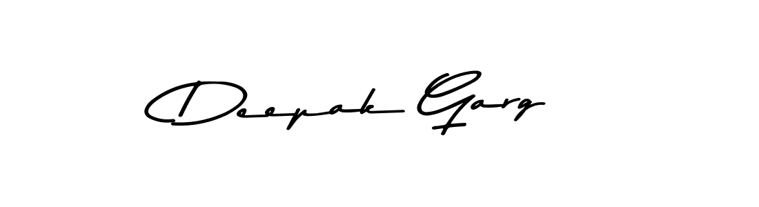 How to make Deepak Garg name signature. Use Asem Kandis PERSONAL USE style for creating short signs online. This is the latest handwritten sign. Deepak Garg signature style 9 images and pictures png