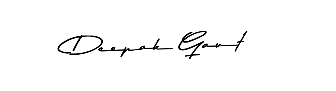 Make a beautiful signature design for name Deepak Gaut. With this signature (Asem Kandis PERSONAL USE) style, you can create a handwritten signature for free. Deepak Gaut signature style 9 images and pictures png