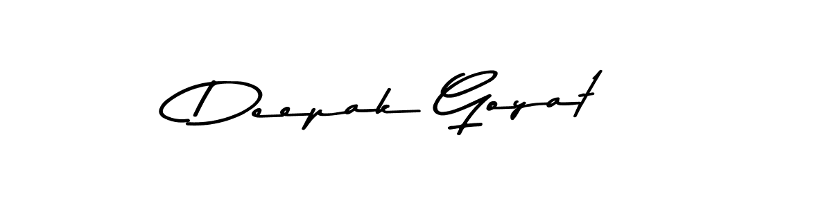 Also You can easily find your signature by using the search form. We will create Deepak Goyat name handwritten signature images for you free of cost using Asem Kandis PERSONAL USE sign style. Deepak Goyat signature style 9 images and pictures png