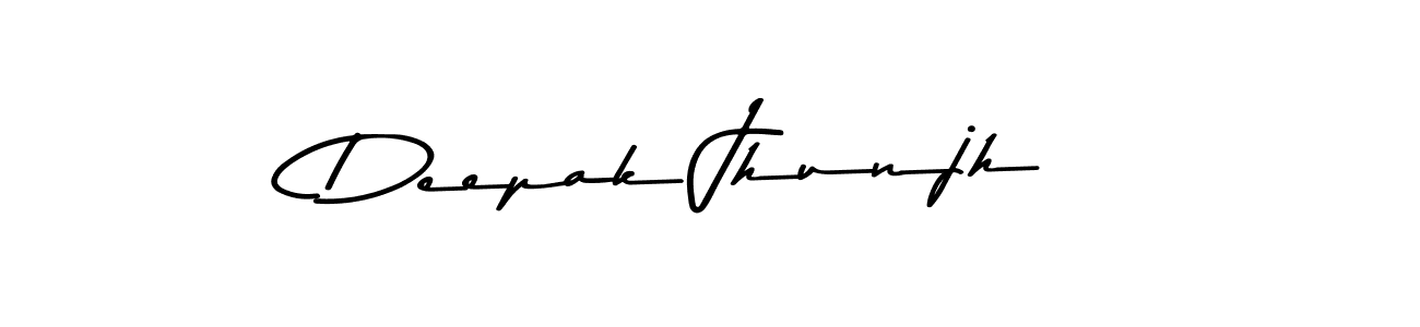 Also You can easily find your signature by using the search form. We will create Deepak Jhunjh name handwritten signature images for you free of cost using Asem Kandis PERSONAL USE sign style. Deepak Jhunjh signature style 9 images and pictures png