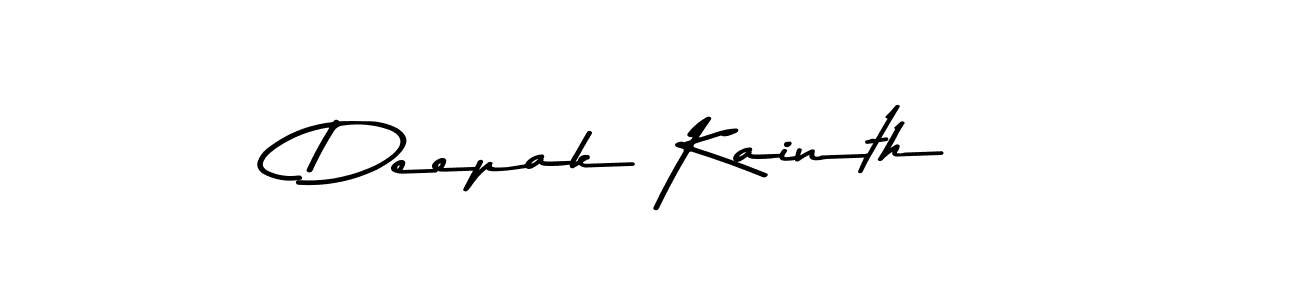 How to make Deepak Kainth name signature. Use Asem Kandis PERSONAL USE style for creating short signs online. This is the latest handwritten sign. Deepak Kainth signature style 9 images and pictures png