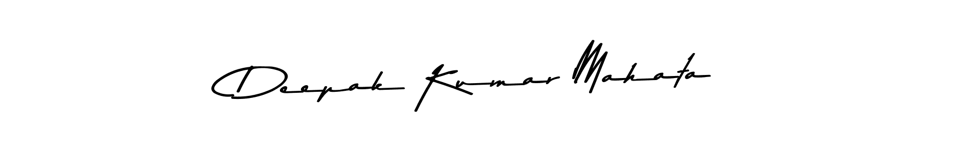 Make a beautiful signature design for name Deepak Kumar Mahata. With this signature (Asem Kandis PERSONAL USE) style, you can create a handwritten signature for free. Deepak Kumar Mahata signature style 9 images and pictures png