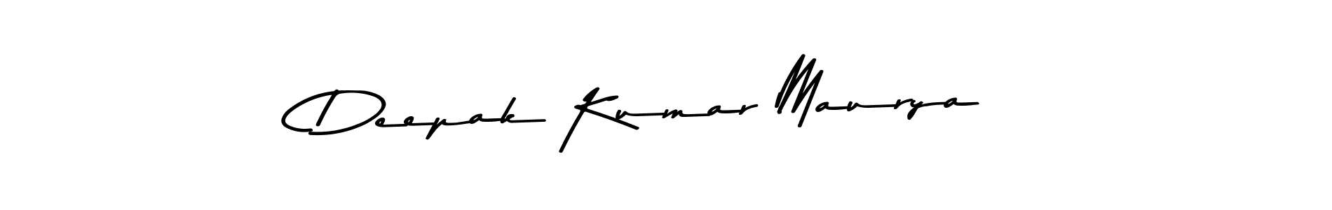 Create a beautiful signature design for name Deepak Kumar Maurya. With this signature (Asem Kandis PERSONAL USE) fonts, you can make a handwritten signature for free. Deepak Kumar Maurya signature style 9 images and pictures png