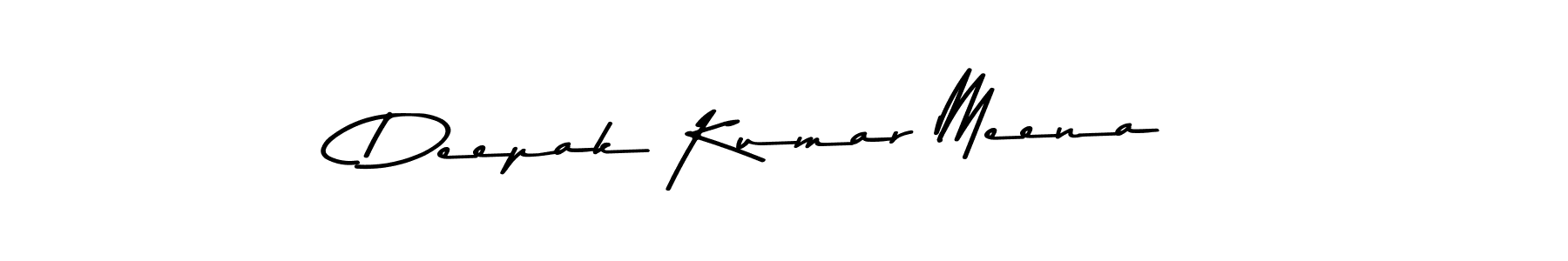 How to make Deepak Kumar Meena name signature. Use Asem Kandis PERSONAL USE style for creating short signs online. This is the latest handwritten sign. Deepak Kumar Meena signature style 9 images and pictures png