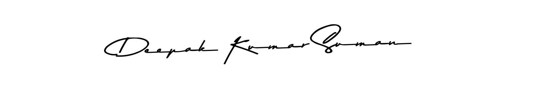 Design your own signature with our free online signature maker. With this signature software, you can create a handwritten (Asem Kandis PERSONAL USE) signature for name Deepak Kumar Suman. Deepak Kumar Suman signature style 9 images and pictures png