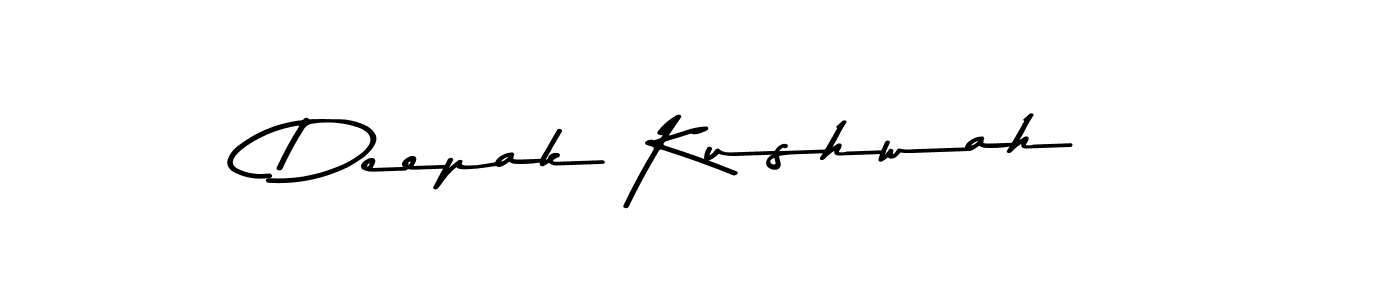 Create a beautiful signature design for name Deepak Kushwah. With this signature (Asem Kandis PERSONAL USE) fonts, you can make a handwritten signature for free. Deepak Kushwah signature style 9 images and pictures png