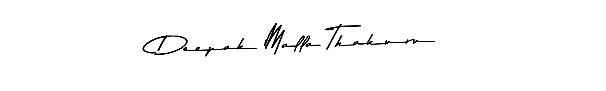 How to make Deepak Malla Thakuru name signature. Use Asem Kandis PERSONAL USE style for creating short signs online. This is the latest handwritten sign. Deepak Malla Thakuru signature style 9 images and pictures png