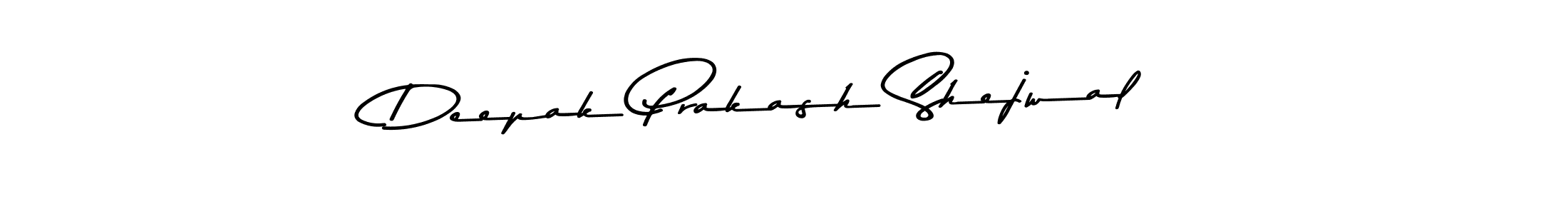 Create a beautiful signature design for name Deepak Prakash Shejwal. With this signature (Asem Kandis PERSONAL USE) fonts, you can make a handwritten signature for free. Deepak Prakash Shejwal signature style 9 images and pictures png