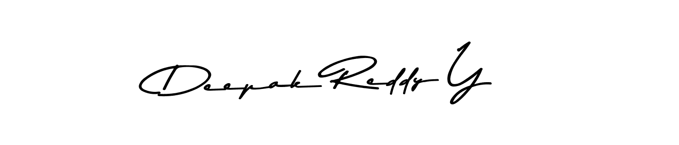 Design your own signature with our free online signature maker. With this signature software, you can create a handwritten (Asem Kandis PERSONAL USE) signature for name Deepak Reddy Y. Deepak Reddy Y signature style 9 images and pictures png