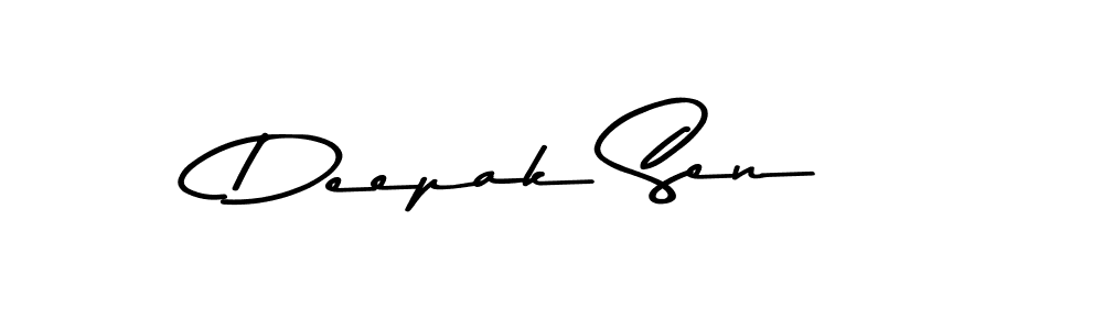 How to make Deepak Sen name signature. Use Asem Kandis PERSONAL USE style for creating short signs online. This is the latest handwritten sign. Deepak Sen signature style 9 images and pictures png