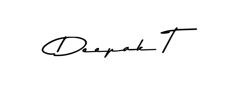 You should practise on your own different ways (Asem Kandis PERSONAL USE) to write your name (Deepak T) in signature. don't let someone else do it for you. Deepak T signature style 9 images and pictures png