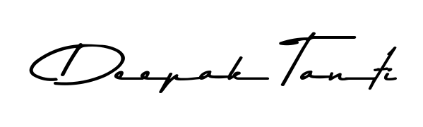 Try this chic Deepak Tanti handwritten sign style. Using Asem Kandis PERSONAL USE font elements, it gives your name a sleek, memorable identity. Deepak Tanti signature style 9 images and pictures png