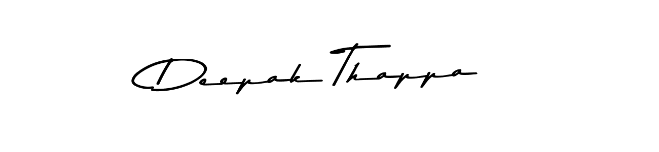 Make a beautiful signature design for name Deepak Thappa. With this signature (Asem Kandis PERSONAL USE) style, you can create a handwritten signature for free. Deepak Thappa signature style 9 images and pictures png