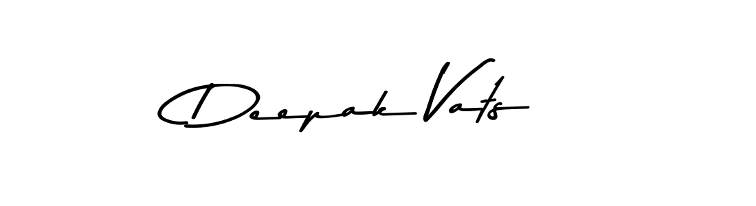 Design your own signature with our free online signature maker. With this signature software, you can create a handwritten (Asem Kandis PERSONAL USE) signature for name Deepak Vats. Deepak Vats signature style 9 images and pictures png