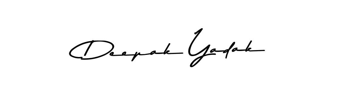 The best way (Asem Kandis PERSONAL USE) to make a short signature is to pick only two or three words in your name. The name Deepak Yadak include a total of six letters. For converting this name. Deepak Yadak signature style 9 images and pictures png