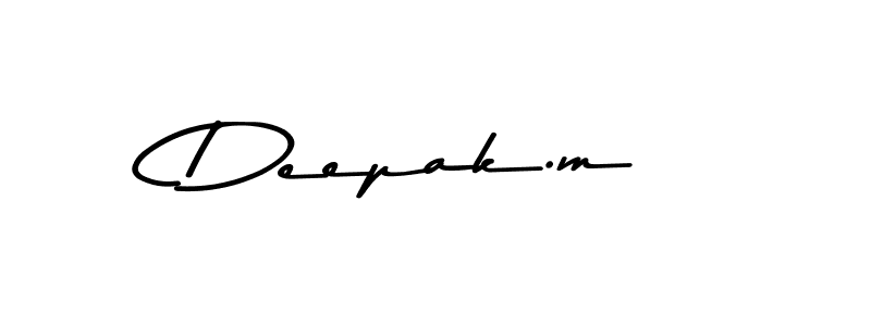 Make a beautiful signature design for name Deepak.m. Use this online signature maker to create a handwritten signature for free. Deepak.m signature style 9 images and pictures png