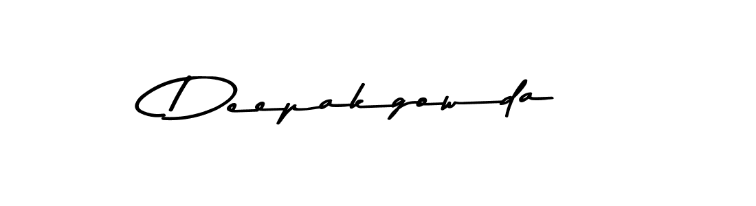 Design your own signature with our free online signature maker. With this signature software, you can create a handwritten (Asem Kandis PERSONAL USE) signature for name Deepakgowda. Deepakgowda signature style 9 images and pictures png