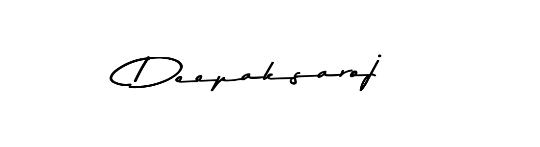 Design your own signature with our free online signature maker. With this signature software, you can create a handwritten (Asem Kandis PERSONAL USE) signature for name Deepaksaroj. Deepaksaroj signature style 9 images and pictures png