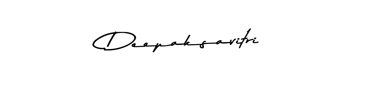 Create a beautiful signature design for name Deepaksavitri. With this signature (Asem Kandis PERSONAL USE) fonts, you can make a handwritten signature for free. Deepaksavitri signature style 9 images and pictures png