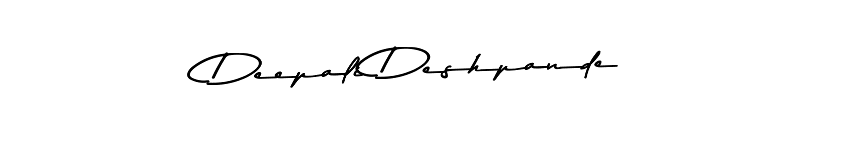 Make a beautiful signature design for name Deepali Deshpande. With this signature (Asem Kandis PERSONAL USE) style, you can create a handwritten signature for free. Deepali Deshpande signature style 9 images and pictures png