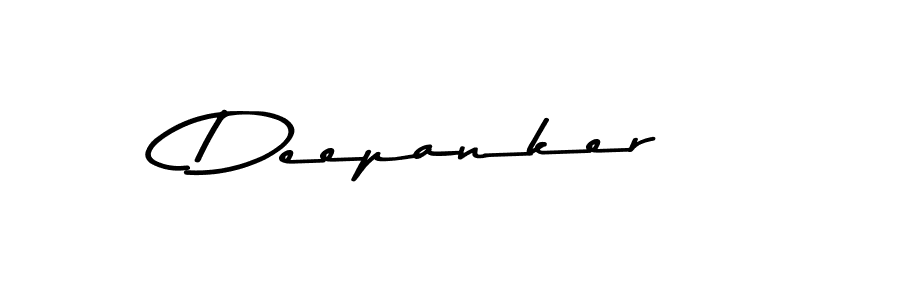 Make a beautiful signature design for name Deepanker. With this signature (Asem Kandis PERSONAL USE) style, you can create a handwritten signature for free. Deepanker signature style 9 images and pictures png