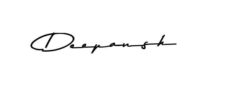 Design your own signature with our free online signature maker. With this signature software, you can create a handwritten (Asem Kandis PERSONAL USE) signature for name Deepansh. Deepansh signature style 9 images and pictures png
