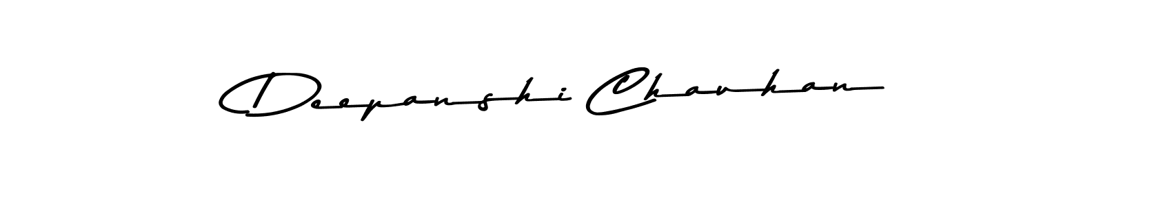 Make a beautiful signature design for name Deepanshi Chauhan. With this signature (Asem Kandis PERSONAL USE) style, you can create a handwritten signature for free. Deepanshi Chauhan signature style 9 images and pictures png