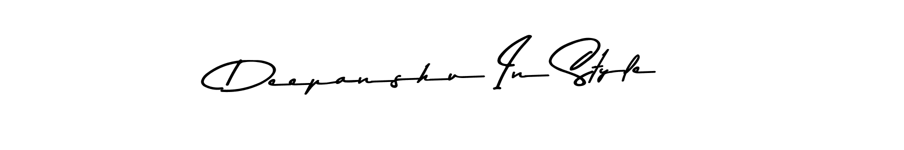 Use a signature maker to create a handwritten signature online. With this signature software, you can design (Asem Kandis PERSONAL USE) your own signature for name Deepanshu In Style. Deepanshu In Style signature style 9 images and pictures png