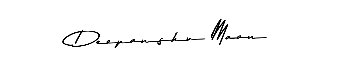 Deepanshu Maan stylish signature style. Best Handwritten Sign (Asem Kandis PERSONAL USE) for my name. Handwritten Signature Collection Ideas for my name Deepanshu Maan. Deepanshu Maan signature style 9 images and pictures png